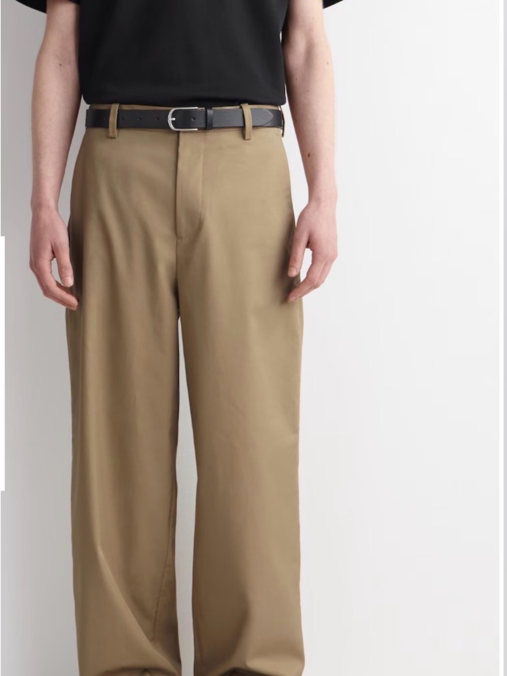COS Men's Wide-Leg Cargo Pants in Khaki